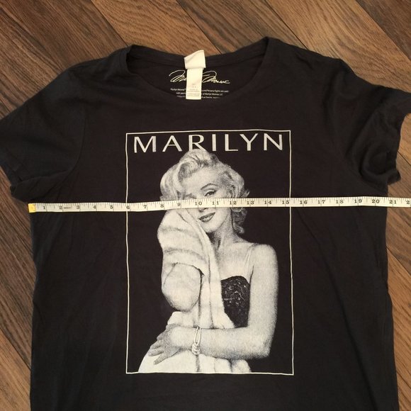 Marilyn Monroe T-Shirt H&M Women's Short Sleeve T shirt Colour Gray Size Large - Picture 8 of 10